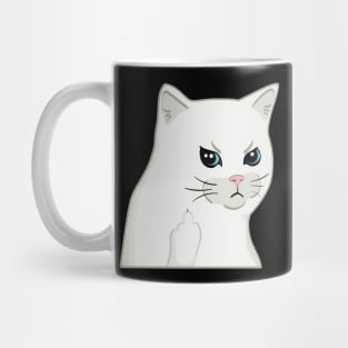 Moody Cat Middle Finger Mug